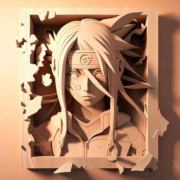 3D модель Персонажі Naruto FEM NARUTO (STL)